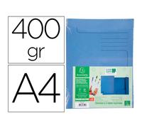 Subcarpeta Cartulina Exacompta Clean Safe Din A4 Con 2 Solapas Azul 400 Gr Paquete De 5 Unidades
