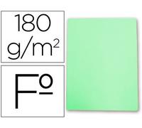 Subcarpeta cartulina gio folio verde pastel 180 g/m2