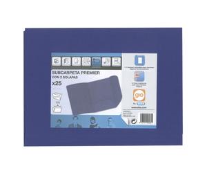 Subcarpeta ELBA GIO Premier, Din-A4 2 Solapas Azul