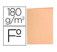 Subcarpeta liderpapel folio naranja pastel 180g/m2 pack 50 unidades