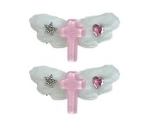 Subculture - Pinza para el pelo de los años 2000 con alas de balletcore, clip plano elegante para racimos