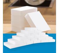 SUBCULTUREPICK Paquete de 100 esponjas mágicas, esponjas de melamina a granel, esponjas de limpieza multifuncionales para el hogar, para cocina, muebles, bañera, baño, limpiador de pared, limpieza de