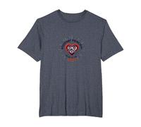 Subdirector: Corazón de la Escuela Camiseta, Hombre Tallas Grandes, Azul Jaspeado, 6X Alto