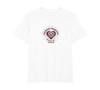 Subdirector: Corazón de la Escuela Camiseta, Hombre Tallas Grandes, Blanco, 4X Alto