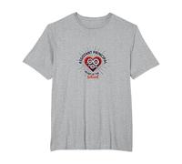 Subdirector: Corazón de la Escuela Camiseta, Hombre Tallas Grandes, Gris Jaspeado, 3X Alto