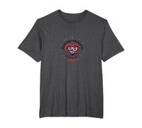 Subdirector: Corazón de la Escuela Camiseta, Hombre Tallas Grandes, Jaspeado Oscuro, 5X Alto