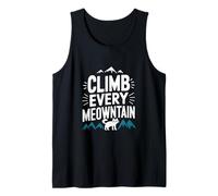 Sube a todas las montañas, divertida montaña para gatos Camiseta sin Mangas