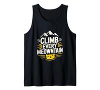 Sube a todos los alpinistas amantes de los gatos de montaña Camiseta sin Mangas