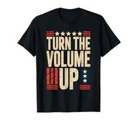Sube el Volumen Amante de la música de la Bandera Estadounidense Camiseta