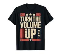 Sube el Volumen Amante de la música de la Bandera Estadounidense Camiseta