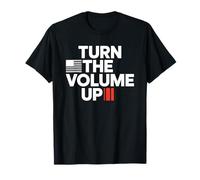 Sube el Volumen Amante de la música de la Bandera Estadounidense Camiseta