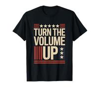 Sube el Volumen Amante de la música de la Bandera Estadounidense Camiseta