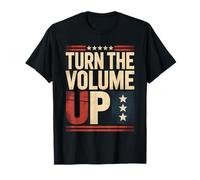 Sube el Volumen Amante de la música de la Bandera Estadounidense Camiseta