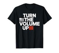 Sube el Volumen Amante de la música de la Bandera Estadounidense Camiseta