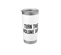 Sube el volumen Camisa, Funny NewYork Zohran Volume up Vaso térmico de acero inoxidable de doble pared