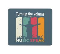 Sube El Volumen, Deja Que La Música Hable. Mousepad Portátil Mouse Pad Duradero Alfombrilla De Ratón para Ordenador Pc Hogar 25X30Cm