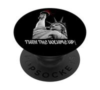 Sube el Volumen Estatua de la Libertad NYC Pride Design PopSockets PopGrip Adhesivo