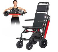 Sube Escaleras Eléctrico Con Orugas,Carretilla De Mano Para Silla De Ruedas,Sube Escaleras Eléctrico,Chasis Que Puede Subir Y Bajar Escaleras,Capacidad De Peso 250 Kg/551 Lbs Black 13ah