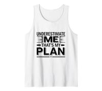 Subestimarme Ese es mi plan Estudiantes de regreso a la escuela Camiseta sin Mangas
