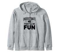 Subestimarme Eso será Divertido Humor sarcástico Sudadera con Capucha
