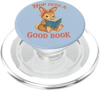 Súbete a un buen libro conejito Libro de lectura PopSockets PopGrip para MagSafe