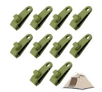 Subgacados De Lona Al Aire Libre | 10 Piezas De Lonas Robustas Con Mango Ajustable | Locas Para Sustancias Para Techos Al Aire Libre Para Acampar, Patio Trasero, Pesca, Playa, Terraza, Pickni