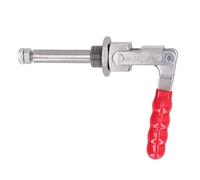 Subgadora de alternancia de tirón vertical: abertura de manija de 180 °, capacidad de retención de 318 kg, 304 abrazadera de acero inoxidable con mango de plástico rojo no