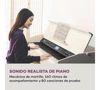 Subi 88 Harmony Piano electrónico 88 Teclas Mecanismo de martillo 160 Ritmos 80 canciones demo SCHUBERT