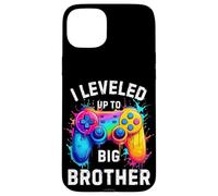 Subí de nivel a Big Brother Funny Gamer Splash Art Carcasa para iPhone 15 Plus