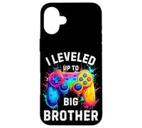 Subí de nivel a Big Brother Funny Gamer Splash Art Carcasa para iPhone 16 Plus