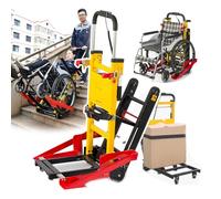 Subidor De Escaleras EléCtrico sobre Orugas, Carro Plegable para Subir Escaleras, VehíCulo De Acoplamiento para Silla De Ruedas, para Transferir Pacientes/Carga, Carga MáXima 440 Lb/200 Kg