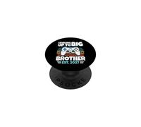 Subiendo de Nivel a Big Brother EST 2027 Gamer Boys Gaming Kids PopSockets PopGrip Adhesivo