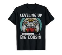 Subiendo de Nivel a Big Cousin Game Controller Funny Gamer Boys Camiseta gráfica económica