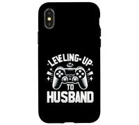 Subiendo de nivel a marido despedida de soltero Boda divertida Carcasa para iPhone X/XS
