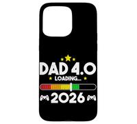 Subiendo de Nivel a papá 4.0 2026 Padre 2026 Papa New Baby Dad Carcasa para iPhone 15 Pro MAX