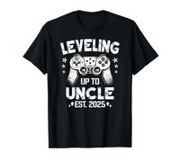 Subiendo de nivel al tío 2025 Tío por primera vez para videojugador Camiseta