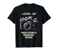 Subir de nivel: Modo manual dominado | Fotografía Pixel Art Camiseta