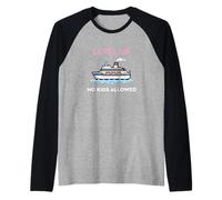 Subir de Nivel No se Permiten niños Vacaciones en cruceros Solo para Adultos Camiseta Manga Raglan