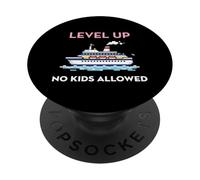 Subir de Nivel No se Permiten niños Vacaciones en cruceros Solo para Adultos PopSockets PopGrip Adhesivo