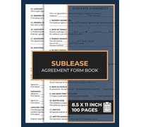 Sublease Agreement Form Book: 50 Legal Templates for Landlords and Tenants | Sublease Rental Agreement Forms Book