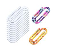 Sublimation Paper Clips - 118 Grams, 10PCS Blank Transparent Clip Set, Large Paper Clip | Extra Large Heat Transfer DIY Stationery Clips For School, Office & Craft Gift Use