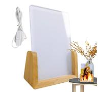 Sublimation Photo Frame - Acrylic Wood 15x10cm | Acrylic Photo Frame, Sublimation Display Stand | Custom Photos Night Lamp Frames For Bedroom Nightstand Home Gift Decoration Use