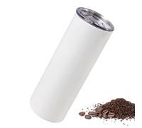 Sublimation Tumblers, 20oz Stainless Steel Double Wall Cups, Skinny Straight Blank Heat Transfer Mugs, Vacuum Insulated Smooth, Perfect for Coffee, Ice, Custom, (304 Stainless Steel)