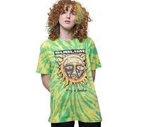 Sublime Camiseta 40Oz to Freedom Band Logo Nuevo Oficial Unisex Dip Dye Verde, verde, M