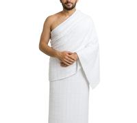 Sublime Offer Ihram Ropa Ehram Set para Hajj y Umrah | 1000 gr | 2 toallas blancas de 110 x 220 cm | higiénicas, cómodas y de secado rápido