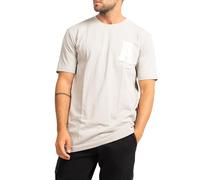 Subliminal - Camiseta de manga corta para hombre, algodón, con bordado con letra A, estilo clásico de moda, básica, corte clásico BX128, gris, XXL