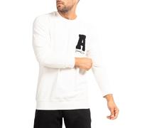 Subliminal Mode Jersey/Sudadera Hombre Cuello Redondo de Algodón Liso Tendencia - BX728, blanco, L