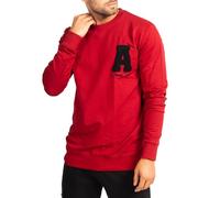 Subliminal Mode Jersey/Sudadera Hombre Cuello Redondo de Algodón Liso Tendencia - BX728, granate, L