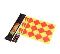 SUBLXPoten Bandera de Fútbol 2 unids/Set Bandera de árbitro de fútbol Mundial Juego Limpio Partido Deportivo fútbol al Aire Libre Entrenamiento Juez de línea Banderas de Europa árbitro(A)