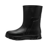 SUBLXPoten Botas de Agua Hombre Botas de lluvia impermeables for hombre, zapatos for, botas agua plástico resistentes al desgaste for ciudad, tacón bajo(Black Shoes,40)